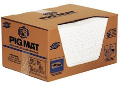New Pig 26300 Pig Water-Repellent Oil-Absorbent Medium-Weight Mat Pad 100/Box