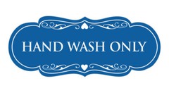 Designer Hand Wash Only Sign