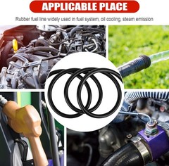 1/2 Inch (12mm) ID Fuel Line Hose 5FT NBR Rubber Push Lock Hose High Pressure 30