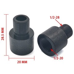 Female 1/2-20 Unf to Male 1/2-28 Unef & Male 1/2-20 to Female 1/2-28 Adapter