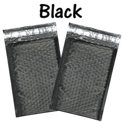 4 Sizes Orange, Black Poly Bubble Mailer Combo, Fall Holiday NEW Padded Envelope