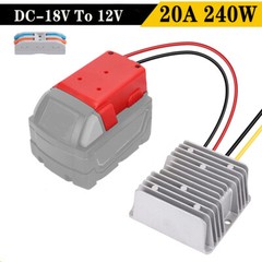 40A 480W DC 18V To 12V Step Down DIY Converter For Milwaukee Voltage Regulator