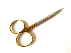 Premium GERMAN TC Iris Scissors 4.5″ Curved Surgical Dental Instruments
