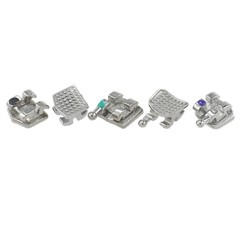 Dental Orthodontic Brackets Metal Roth MBT 018 022 345 Hook Mini Braces MIM Twin
