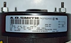 AO Smith 1/8HP 1075 RPM 208-230 Direct OEM Replacement Condenser Motor F42F62A50