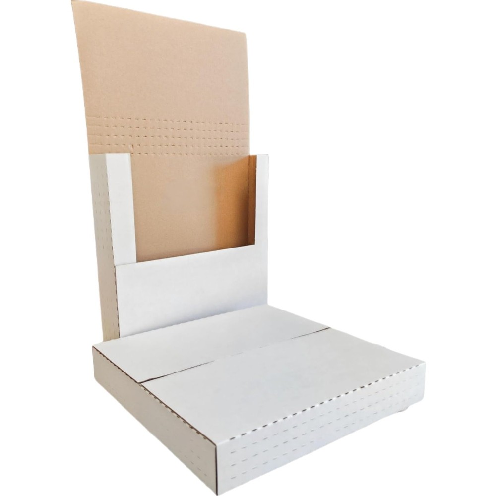 Vinyl Record Mailer Corrugated Shipping Box 12.5×12.5x2inch White Adjustable …