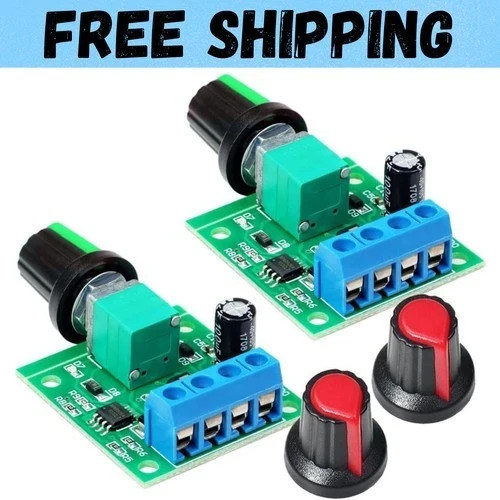 2pcs PWM Low Voltage Motor Speed Controller DC 1.8V 3V 5V 6V 12V 2A 1803BK 18..