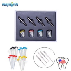 Dental Fiber Post Resin Glass Screw 4 Thread Crown Posts Endodontic Drills 20Pcs