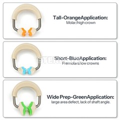 3D Separator Dental Matrix Bands Rings Clamp Clip Titanium Matrices Fit Garrison