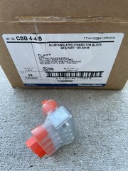 BOX OF 25 T&B THOMAS BETTS CSB 4-4S 125-30135 ALUMINUM INSULATED CONNECTOR BLOCK
