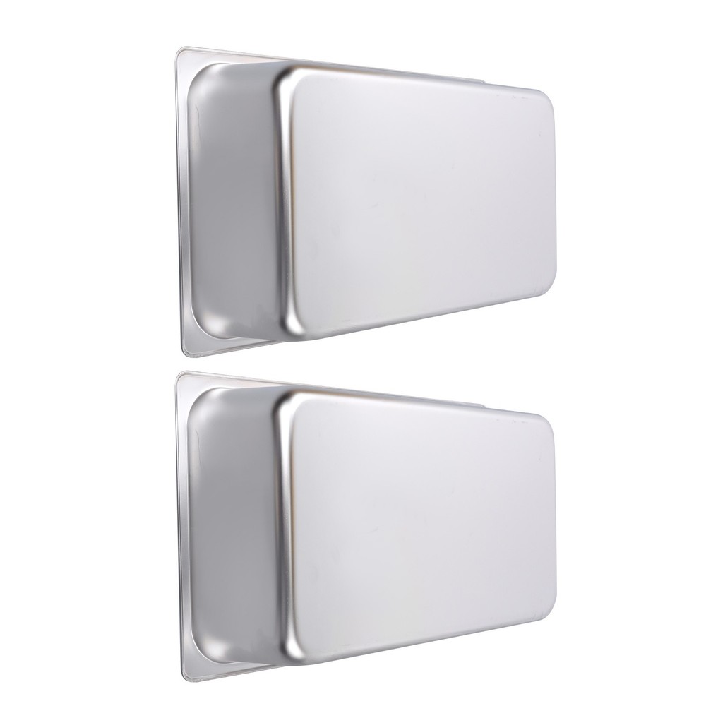 Full Size 6″ Deep Thickened 2 Pack Steam Table Pans Stainless Steel For Hotels