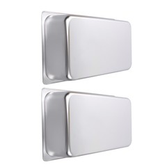 Full Size 6″ Deep Thickened 2 Pack Steam Table Pans Stainless Steel For Hotels