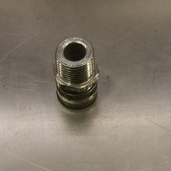 Appleton Electric CG-1850 Threaded Cord Grip Connector Silver Steel 6in 4/0-4
