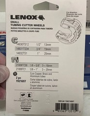 LENOX Tubing Cutter Wheels Set 2 pc 5/8 Inch Replacement CHN 1921697 ( 4-Packs )
