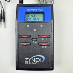 Zynex Medical TruWave Plus TENS Unit 2 Channel w/ Electrodes & Case (NO BATTERY)