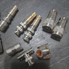 12 Piece Vintage General Radio Adaptors BNC Adaptors