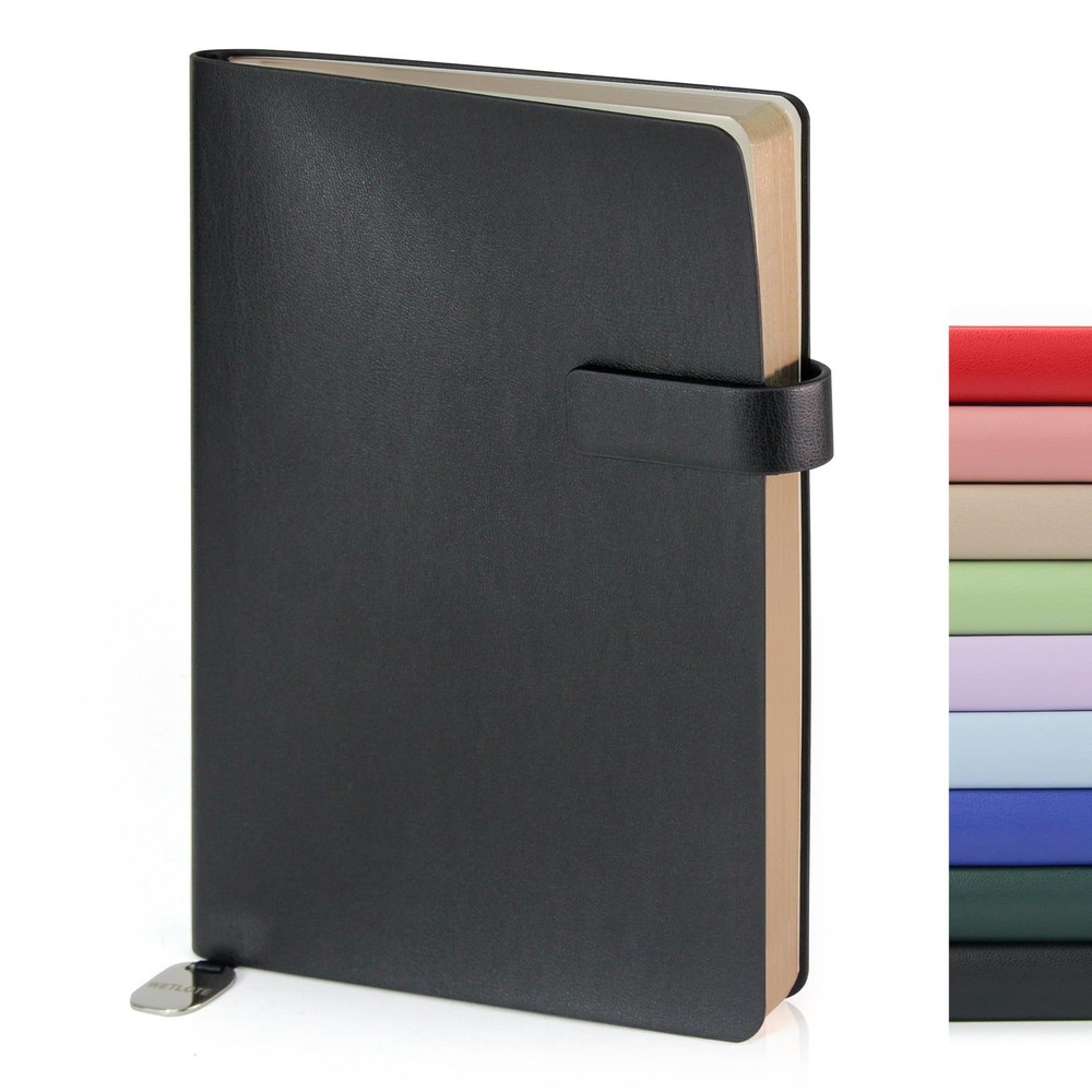 Soft Cover Leather Journal Notebook A5 Dotted 212 Pages 5×8.25 Inches with St…