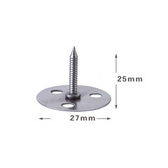 100/50Pc Tire Puncture Spikes Heavy Portable Duty Carbon Steel Round Road Spikes