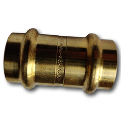 25 Pieces 3/4″ Press Coupling, Press Fit, Lead Free Brass