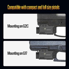 DEFENTAC 800lm Pistol Light with Green Beam for and Combo