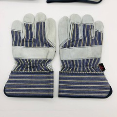 MCR Safety 1400 Split Leather Palm Work Gloves Size XL Safety Cuff 2.5″L 6 Pair