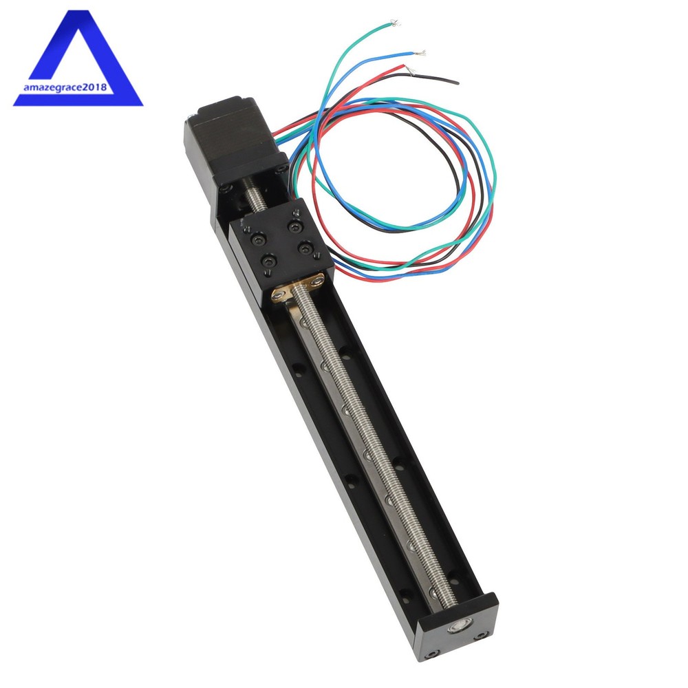 6″ mini Linear Rail Guide Slide Actuator T6×1 Lead Screw w/ NEMA11 Stepper Motor