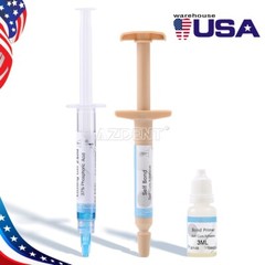 Dental Orthodontic Adhesive Light Cure Band Cement Shade Blue Glue Kit for Brace