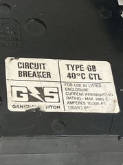 General Switch GH2020H Type GB 2 single pole Twin Tandem 20 Amp non-CTL