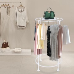 Round Garment Rack, Freestanding Hanging Rack, Clothes Store Display Rack