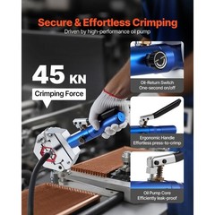 Uimoso Hydraulic Hose Crimper Manual Tool with 7 Interchangeable Dies