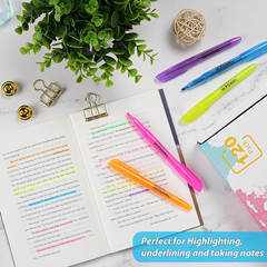 Highlighters Bulk, 120 Pack 6 Assorted Colors No Bleed Chisel Tip Highlighter Ma
