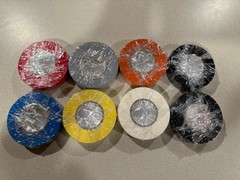 NEW 3M Scotch Vinyl Color Coding Electrical Tape 1700C Rainbow Multi-Color8 Pack