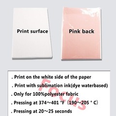 A-SUB 8.5″x14″ 200 hojas 105g Papel de Sublimación, Tamaño Legal ideal Mugs