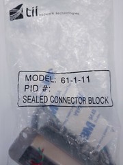 LOT of 4 ) TII NETWORK TECHNOLOGIES rj11 SEALED TERINATION BLOCKS 61-1-11-RJ