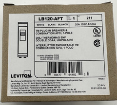 1 PC New Circuit Breaker Leviton LB120-AFT 20 Amp 1 Pole 120V AFCI-ARC-FAULT