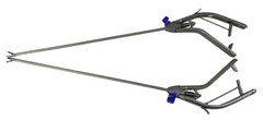 2PCS Laparoscopic Needle Holder Curved Right And Left Jaw 5mm SS Instruments CE