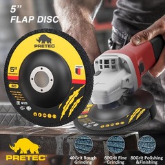 PRETEC 5″ Cut Off Grinding Flap Wheels 26 Pack Angle Grinder Discs Metal Steel