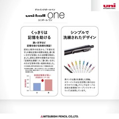 Mitsubishi Pencil Uni-Ball One UMNS38.15 Gel Ballpoint Pen, 0.01 inches (0.38…