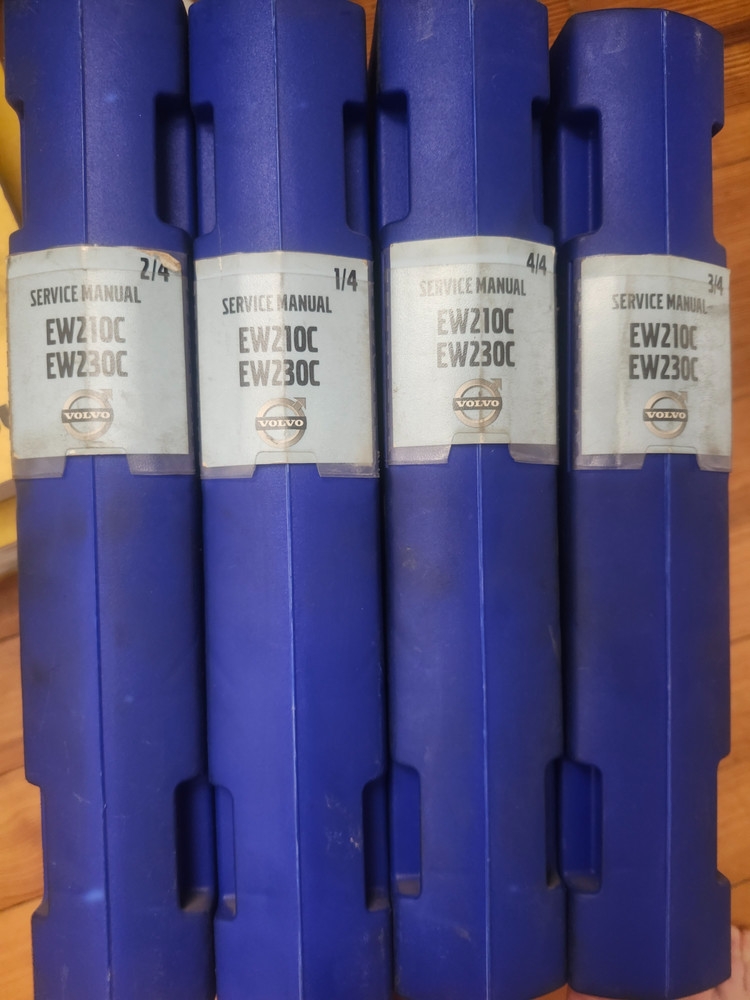 VOLVO EW210C EW230C Excavator Service Shop Repair Manual Book Set 1- 4