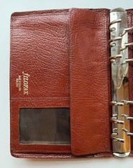 Vintage Filofax Winchester Organizer 4CL Real Calf Leather Brown Personal Size