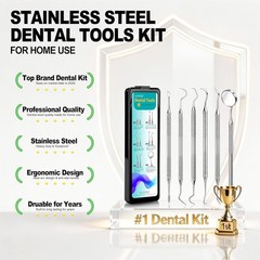 Dental Tools Dental Pick For Teeth Cleaning Stainless Steel Hygiene Kit Perfect