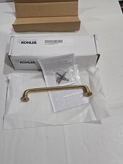 Kohler 25495-2MB Artifacts 7″ Cabinet Pull, Vibrant Moderne Brushed Brass