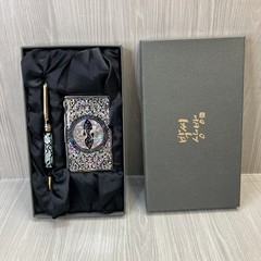 Mother of pearl PEN & Business Card ID Card Holder Credit Case Wallet Gift