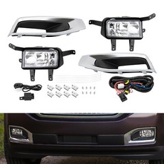 For 2015-2018 GMC Yukon/ Yukon XL Bumper Fog Lights Driving Lamps w/ Wire Switch