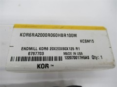 Kennametal 6767703 , 20mm Solid Carbide 1.00mm Corner Radius End Mill
