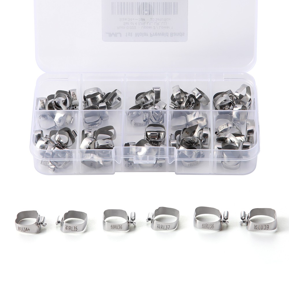 JMU Dental 1st Molar Bands with Pre-Welded Buccal Tubes Slot .022 M Series