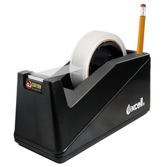 Excell Dual-Core Desk Tape Dispenser Fits 1″ & 3″ Core ,No Tape & Pen,Pen Holder