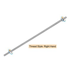 8pcs 8/32 Inch Threaded Rods with Hex Nuts and Washers 6 Inch Rod