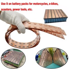 3PCS 31.5″ Pure Copper-nickel Strip 21700 Battery Busbar For Ebike Energy Build