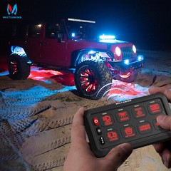 MICTUNING Wireless Switch Panel, Instant Toggle Circuit Control for Aux Lights